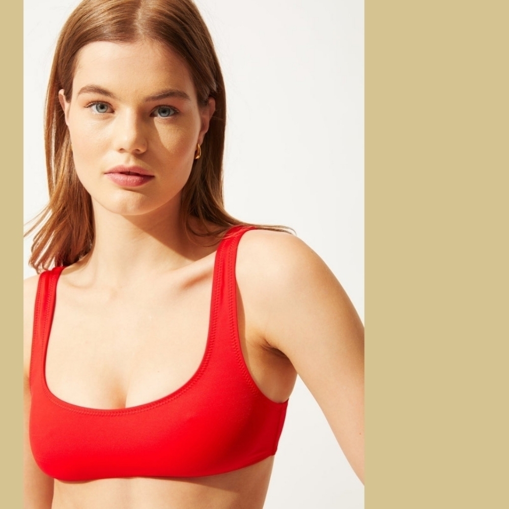 Solid & Striped The Elle Top in Ruby
